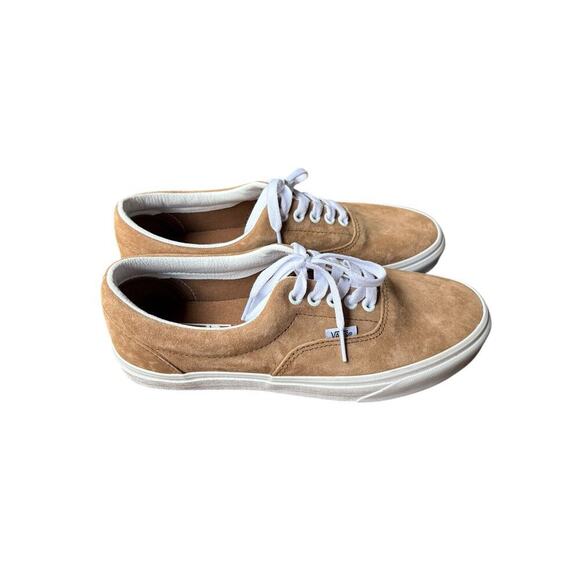 Vans Era Tobacco Brown Pig Suede Water Repellent Laced Skate Shoes - M8 / W 9.5 - Picture 5 of 10